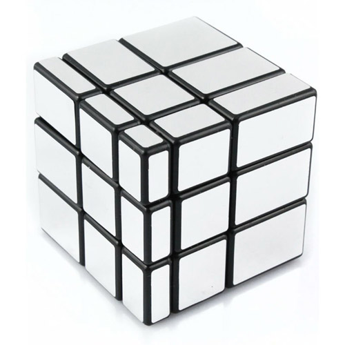Un Cube En ` S De Rubik Sur Un Miroir Photographie éditorial
