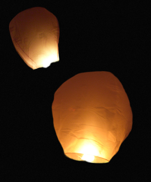 Lanterne thai (lanterne volante) unité