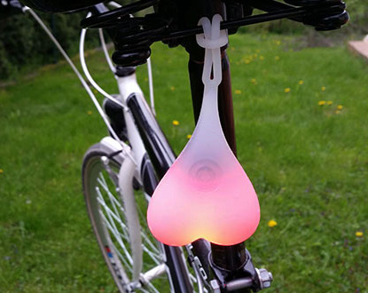 Lampe LED testicules Lampe pour vélo avec 3 modes d'éclairage