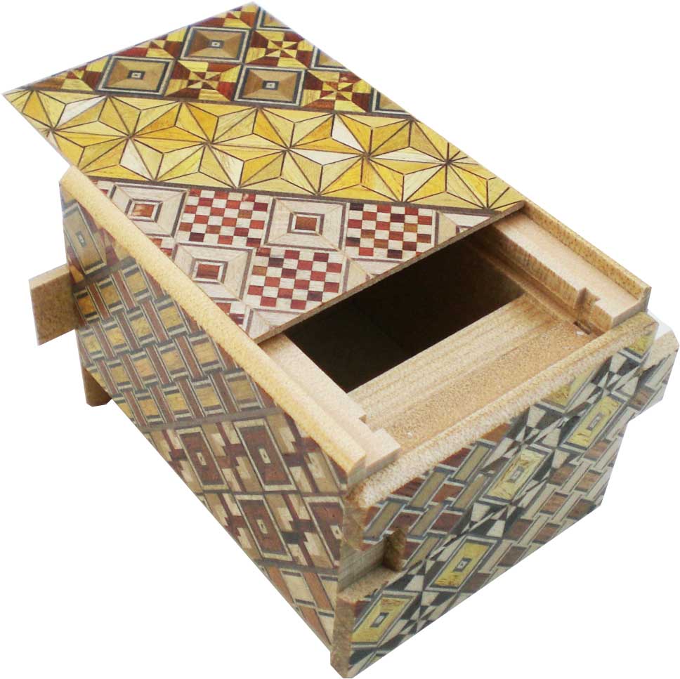 Japanese Secret Box (9 cm, 12 moves), Puzzles